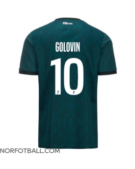 Billige Fotballdrakt AS Monaco Aleksandr Golovin #10 Replika Bortedrakt 2024-25 Kortermet